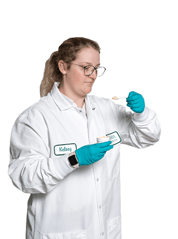 Scientist in lab coat.